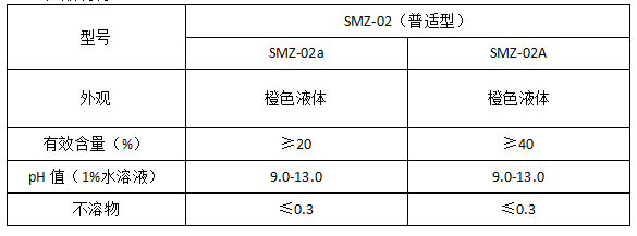 重金属去除剂质量标准